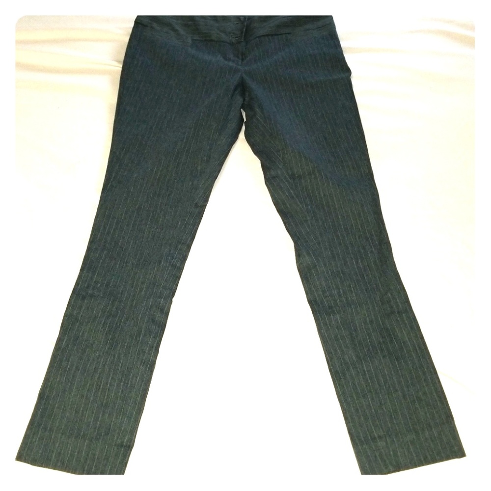 The Limited grey pinstripe slacks